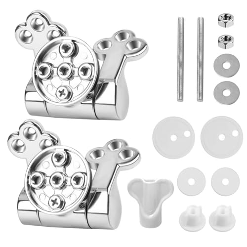 Eieenotee Toilet Seat Hinges Ersatzteile Ersatzteile Toiletten-Deckelscharniere mit Soft-Close-Mechanismus, Toiletten-Deckelscharniere für Alle Toilettensitze Eieenotee Toilet Seat Hinges Ersatzteile Ersatzteile Toiletten-Deckelscharniere mit Soft-Close-Mechanismus, Toiletten-Deckelscharniere für Alle Toilettensitze von Eieenotee