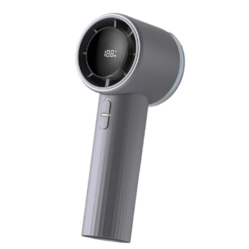 Eieenotee Tragbarer Wiederaufladbarer Handheld -Turbo -L¨¹fter Hochgeschwindigkeits -Mini -Handl¨¹fter mit Taschenlampe, Digitalanzeige, /Zuhause von Eieenotee