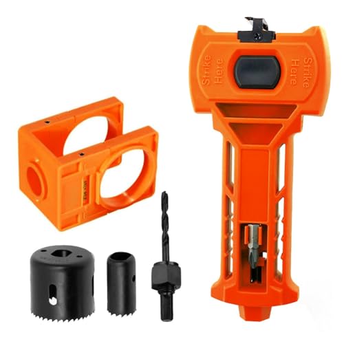 Eieenotee Türschloss-Installationskit für 1-3/8 oder 1-3/4 Dicke Türen Schloss Säge für Holztüren Orange Eieenotee Türschloss-Installationskit für 1-3/8 oder 1-3/4 Dicke Türen Schloss Säge für Holztüren Orange von Eieenotee