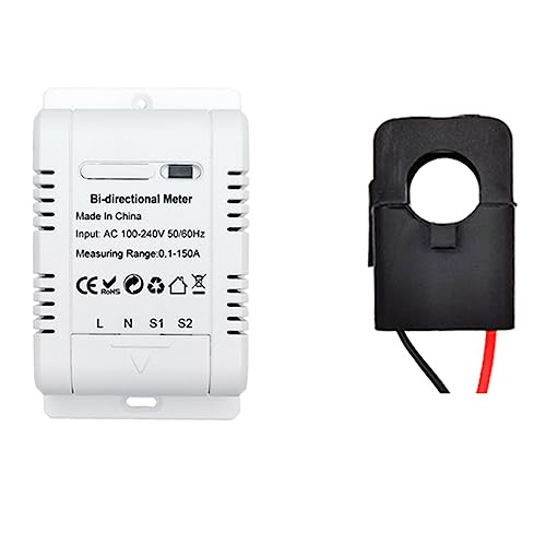Eieenotee Tuya Smart Bidirektionaler WiFi-EnergiezäHler 150A Klemmstromsensor Transformator Solar PV Zweiwege-Leistungsmonitor Eieenotee Tuya Smart Bidirektionaler WiFi-EnergiezäHler 150A Klemmstromsensor Transformator Solar PV Zweiwege-Leistungsmonitor von Eieenotee