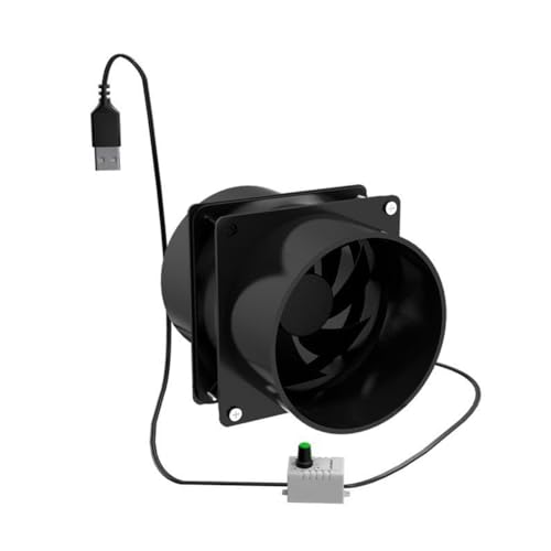 Eieenotee USB-Ventilator mit Einstellbarer Geschwindigkeit, Rauchabsorber, ESD-Rauchabsaugung, Rohrkanal-Abluftventilator, Rohrlüftungsventilator Eieenotee USB-Ventilator mit Einstellbarer Geschwindigkeit, Rauchabsorber, ESD-Rauchabsaugung, Rohrkanal-Abluftventilator, Rohrlüftungsventilator von Eieenotee