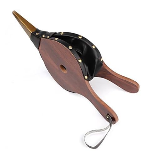 Eieenotee Vintage-Mini-Handbalg, Dunkelbraun, Kamingebläse, Traditioneller Ofen-Feueranzünder-Ventilator für Heimwerker, für Den Kamin Eieenotee Vintage-Mini-Handbalg, Dunkelbraun, Kamingebläse, Traditioneller Ofen-Feueranzünder-Ventilator für Heimwerker, für Den Kamin von Eieenotee