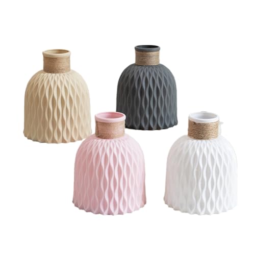 Eieenotee Wasserwellen-Kunststoff-Arrangement, Nordischer Stil, Wohnzimmer-Desktop-Dekoration, Ornament, 4 Stück Eieenotee Wasserwellen-Kunststoff-Arrangement, Nordischer Stil, Wohnzimmer-Desktop-Dekoration, Ornament, 4 Stück von Eieenotee