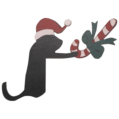 Eieenotee Weihnachts-Tür-Eckschild, Katzen-Türaufsatz, Dekoration, Türrahmen-Ornament, Katzenstatue, Kunstfigur für die Wand Eieenotee Weihnachts-Tür-Eckschild, Katzen-Türaufsatz, Dekoration, Türrahmen-Ornament, Katzenstatue, Kunstfigur für die Wand von Eieenotee