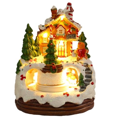 Eieenotee Weihnachtsspieluhr, Weihnachtsfigur, Drehbar, Winter-Schneeszene, Ornament, Geschenk, Kinder, Bücherregal, Restaurant Eieenotee Weihnachtsspieluhr, Weihnachtsfigur, Drehbar, Winter-Schneeszene, Ornament, Geschenk, Kinder, Bücherregal, Restaurant von Eieenotee