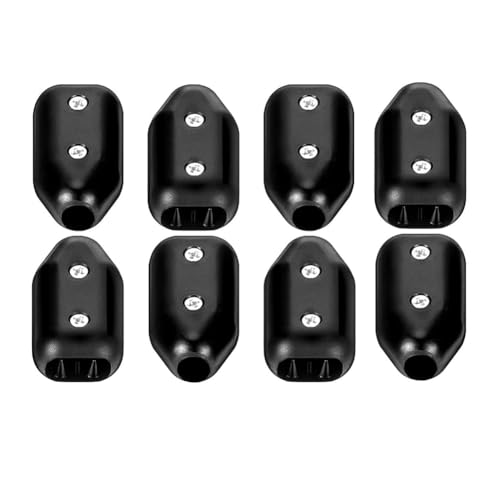 Eieenotee Wiederverwendbares 3/8-Kunststoffkabelanschluss 8PCS-Seilklemme für 7-8 mm Nylon Geflochtene Kabel Geeignet von Eieenotee