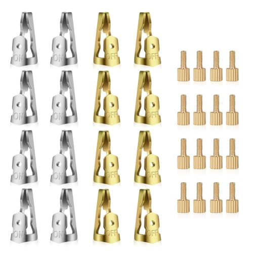 Eieenotee Zeitschaltuhr-Ersatzauslöser-Kit, Kompatibel mit 156T1978A für T100-Serie, Zifferblatt-Auslöser-Timer (8 EIN, 8 AUS, 16 Schrauben) von Eieenotee