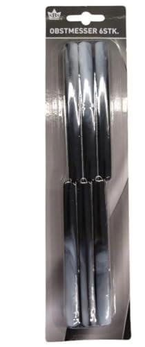 Eifa SBS Messer 6er Set/Obstmesser/Gemüsemesser/Rostfreie Edelstahl Klinge/mit Kunststoffgriff von Eifa