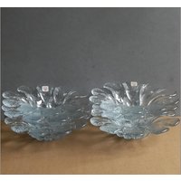 6 Hübsche Dessertschalen, Teller Aus Kristallglas, Form Gänseblümchen, Design Sidse Werner Für Holmegaard, Dänemark 1970Er 6 Hübsche Dessertschalen, Teller Aus Kristallglas, Form Gänseblümchen, Design Sidse Werner Für Holmegaard, Dänemark 1970Er von EifelSammelnJagen