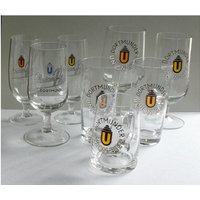 7 Biergläser Union Pils/Bier Dortmund, 1950Er Bis 1970Er Jahre, 0, 2 L, Verschiedene Formen von EifelSammelnJagen