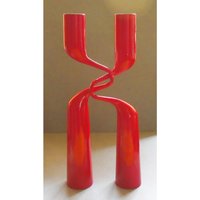 Schöner Doppelter | 2 Kerzenhalter in Wunderbarem Rot, Double Candle Holder "Tango", Red, Design Mikaela Dörfel, Danish Design, Von Menu von EifelSammelnJagen