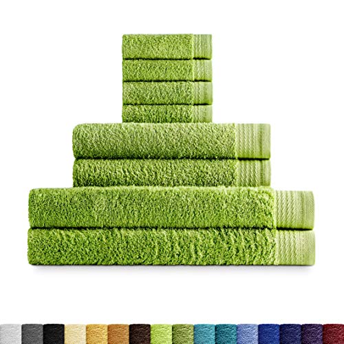 Eiffel Textile Handtuch-Sets Qualität Frottee 600 g, 100% ägyptische Baumwolle, Blatt, Tocador Lavabo y Sabana von Eiffel Textile