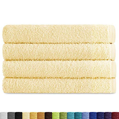 Eiffel Textile Handtücher, Frottee-Qualität, 400 g, ägyptische Baumwolle, 100% natürlich, 4 Stück von Eiffel Textile