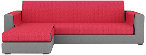 Eiffel Textile Paris Chaise Longue Sofabezug Links 280 x 195 x 2 cm rot von Eiffel Textile