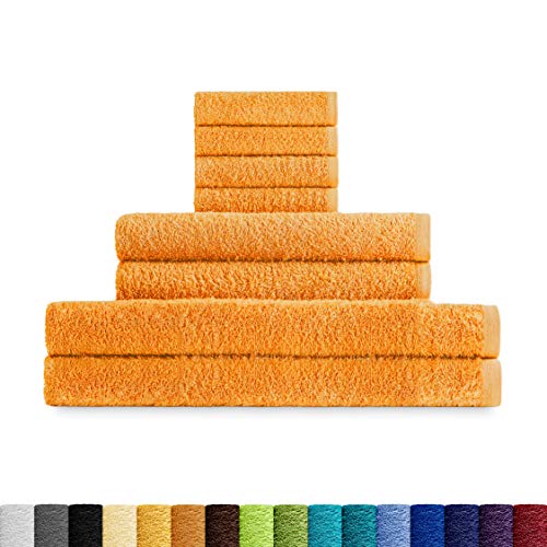 Eiffel Textile Qualität Frottee 400 g Tocador Lavabo y Ducha Safran (Azafrán) von Eiffel Textile