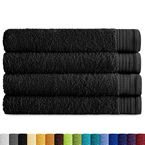 Eiffel Textile Qualität Frottee 600 g Ducha 70x140 cm Schwarz von Eiffel Textile