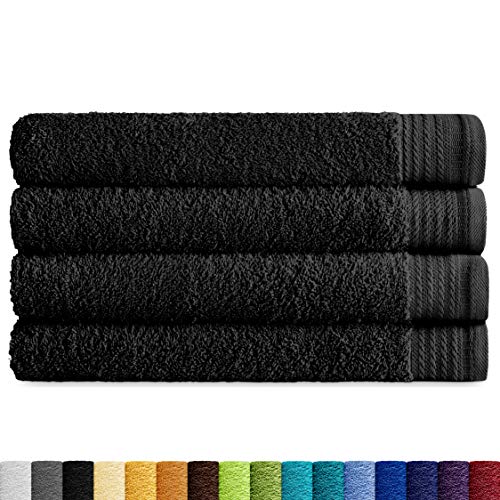 Eiffel Textile Qualität Frottee 600 g Lavabo 50x100 cm Schwarz von Eiffel Textile