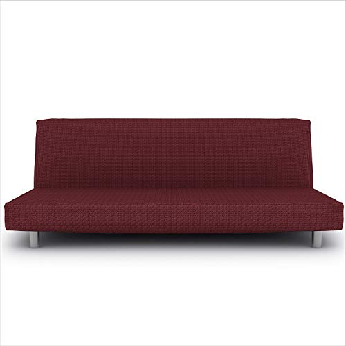 Eiffel Textile Nîmes Click-Clack Schutzhülle Sofa 160 x 195 x 2 cm rot von Eiffel Textile