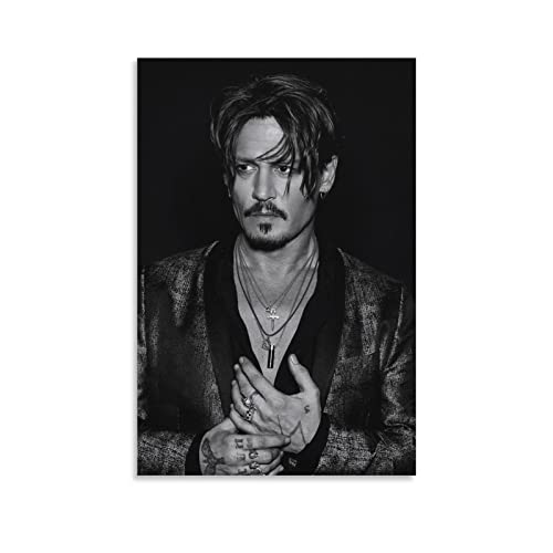 Eifini Johnny Depp Schauspieler-Poster für Schlafzimmer, Ästhetik, Bilddruck, Leinwandbild, 20 x 30 cm, ohne Rahmen von Eifini