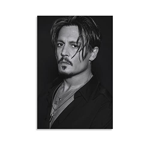 Eifini Schauspieler Star Johnny Depp Poster für Schlafzimmer, Ästhetik, Bilddruck, Leinwandbild, 20 x 30 cm, ohne Rahmen von Eifini