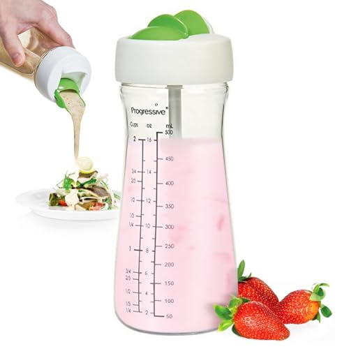 Eiflayn Dressingshaker, 500ml Schüttelbecher,Handgeschüttelte Salatdressingbecher,Salatdressing Shaker mit Messkala,Mixbecher Schüttelbecher Eiflayn Dressingshaker, 500ml Schüttelbecher,Handgeschüttelte Salatdressingbecher,Salatdressing Shaker mit Messkala,Mixbecher Schüttelbecher von Eiflayn