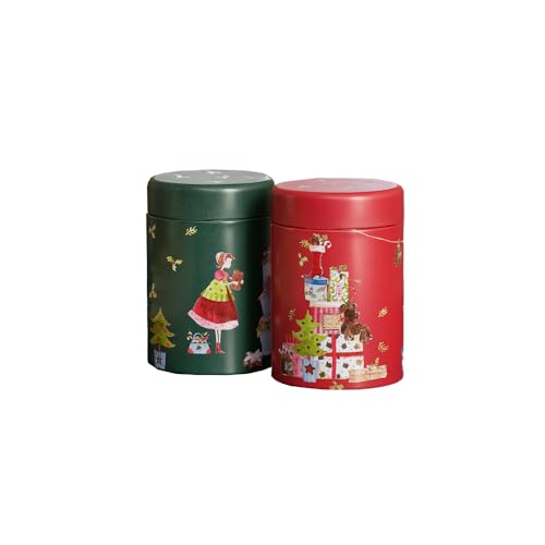 Eigenart Casa Sweet Christmas 2er Set Metalldose rund mit Drehverschluss und einer Füllmenge von 125g, XMS75110 von Eigenart