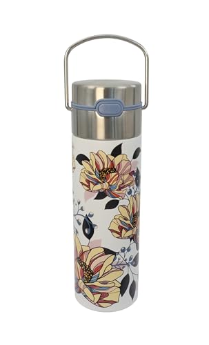 Eigenart LEEZA Moon doppelwandige Thermo- Trinkflasche aus Edelstahl mit Sportverschluss und Sieb, BPA frei, 500ml, 11024 von Eigenart