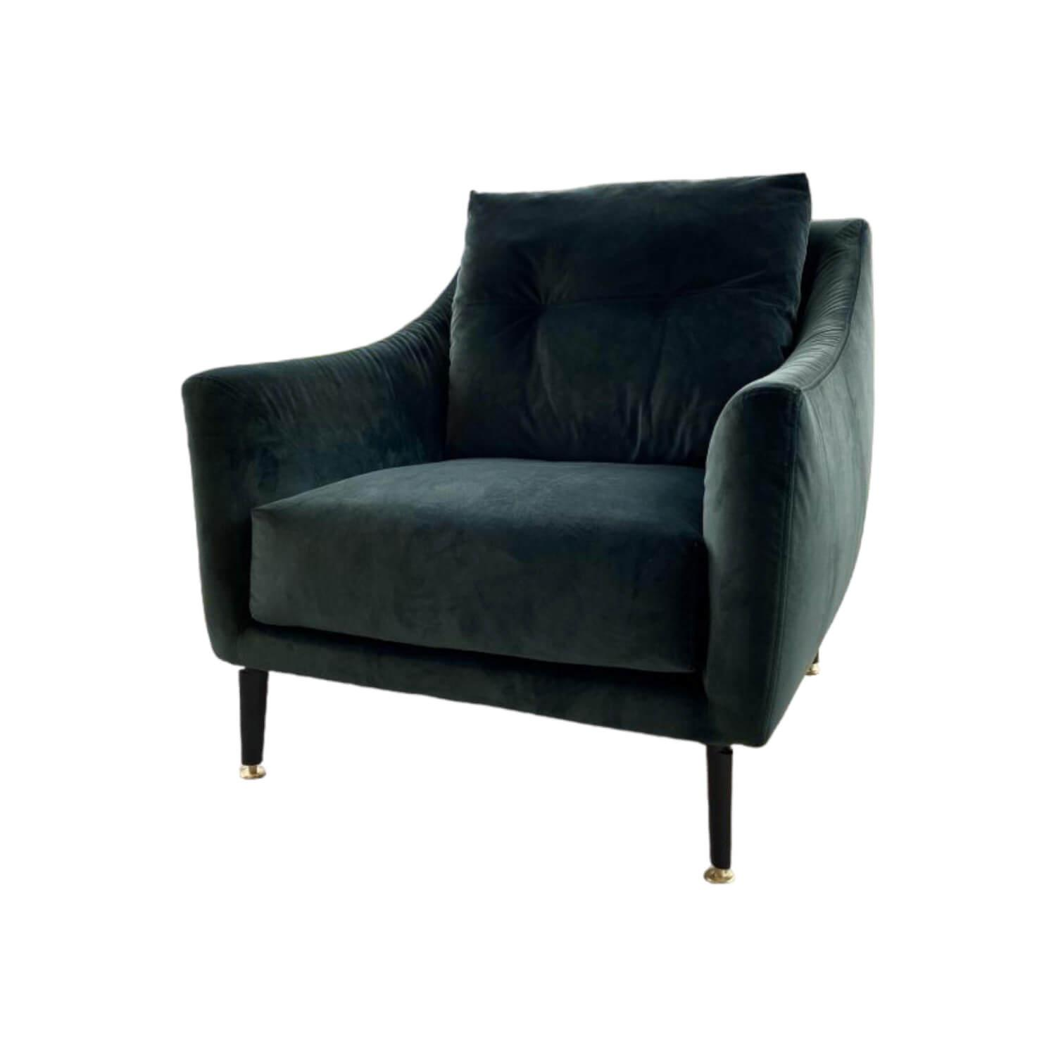 Fauteuil Ascot Stoff Kat. M 969098 Grün Füße Schwarz Gold Fauteuil Ascot Stoff Kat. M 969098 Grün Füße Schwarz Gold von Twils