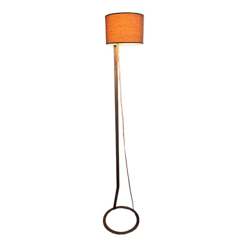 Stehleuchte Loft Floor Schirm Maroon Beige Rot Gestell Metall Graubraun Matt Sch... von Eigene Herstellung