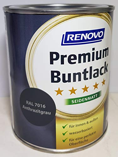 125 ml RENOVO Premium Buntlack seidenmatt, RAL 7016 Anthrazitgrau von Eigenmarke