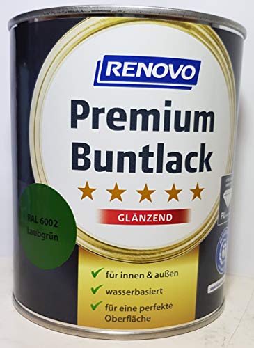 375 ml RENOVO Premium Buntlack glaenzend, 6002 laubgruen von Eigenmarke