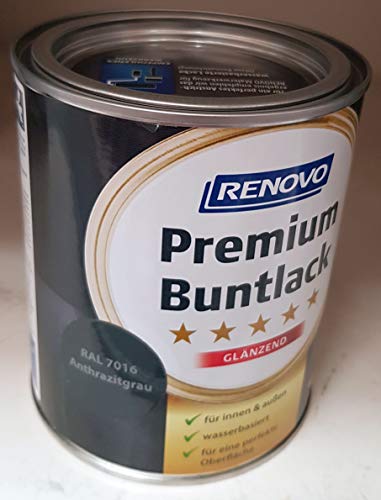 375 ml RENOVO Premium Buntlack glaenzend, 7016 anthrazitgrau 375 ml RENOVO Premium Buntlack glaenzend, 7016 anthrazitgrau von Eigenmarke
