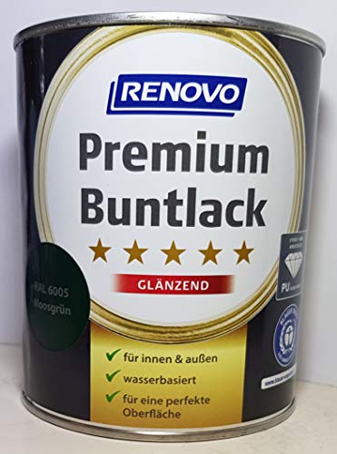 750 ml RENOVO Premium Buntlack glaenzend, 6005 moosgruen von Eigenmarke