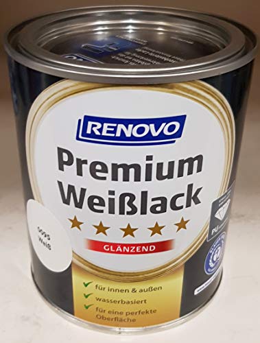 750 ml RENOVO Premium Buntlack glaenzend, RAL 0095 Weiss 750 ml RENOVO Premium Buntlack glaenzend, RAL 0095 Weiss von Eigenmarke