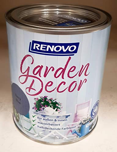 750 ml RENOVO garden decor,"Berry Blue" halbdeckende Lasur von Eigenmarke