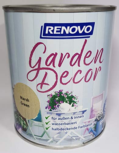 750 ml RENOVO garden decor,"Marsh Green" halbdeckende Lasur von Eigenmarke
