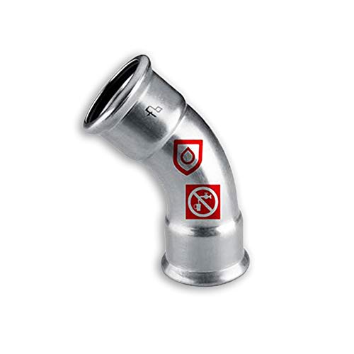 C-Stahl Pressfitting M Kontur - Bogen 45° - (ixi) - 22mm von Eigenmarke