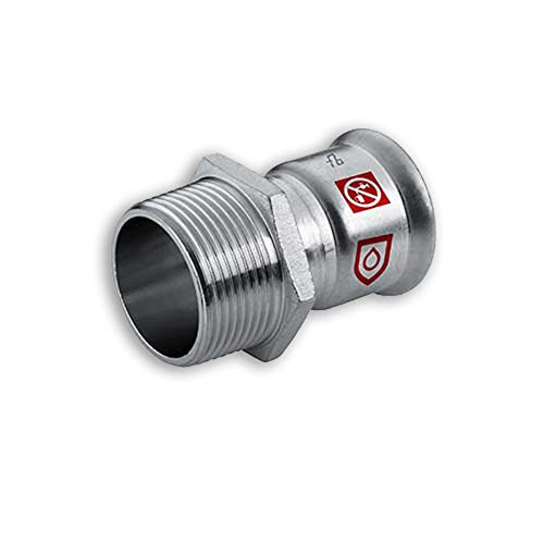 C-Stahl Pressfitting M Kontur - Übergangsstück (AG) - 15mm x DN 20 (3/4") von Eigenmarke