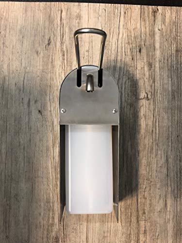 Edelstahl Spender für Seife oder Desinfektion, Desinfektionsspender, für 1 Liter von Eigenmarke