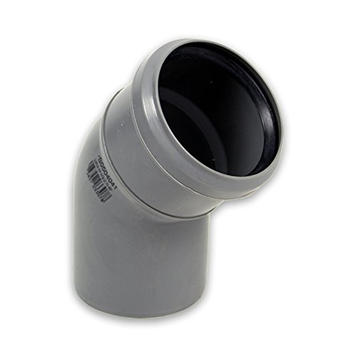 Eigenmarke Abflussrohrbiegung DN 40 15° Grau, Polypropylen (PP), 1 Stück von Eigenmarke