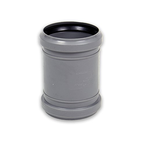 Eigenmarke HT-Abflussrohr Überschiebmuffe, PVC, DN 70, Grau, 1 Stück von Eigenmarke