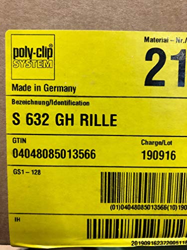 Poly Clips S 632 (4521 Stück/Karton) von Eigenmarke