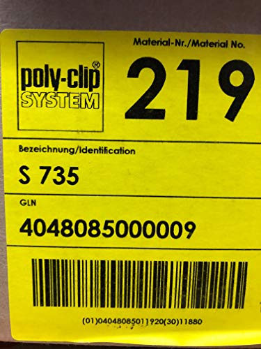 Poly Clips S 735 (2970 Stück/Karton) von Eigenmarke