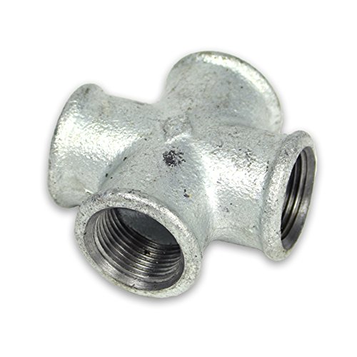 Temperguss Gewindefittings Kreuzstück (IG - IG - IG - IG) 3/4'' DVGW zertifiziert von Eigenmarke