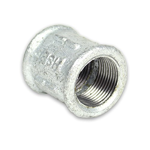 Temperguss Gewindefittings Muffe mit Rechts- und Linksgewinde (IG - IG) 1/2'' DVGW zertifiziert von Eigenmarke