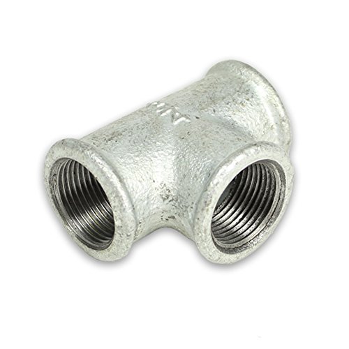 Temperguss Gewindefittings T-Stück (IG - IG - IG) 1'' DVGW zertifiziert von Eigenmarke