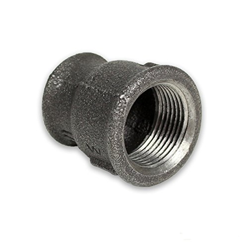 Temperguss schwarz Gewindefittings Reduziermuffe (IG - IG) [1 1/4'' - 1''] von Eigenmarke