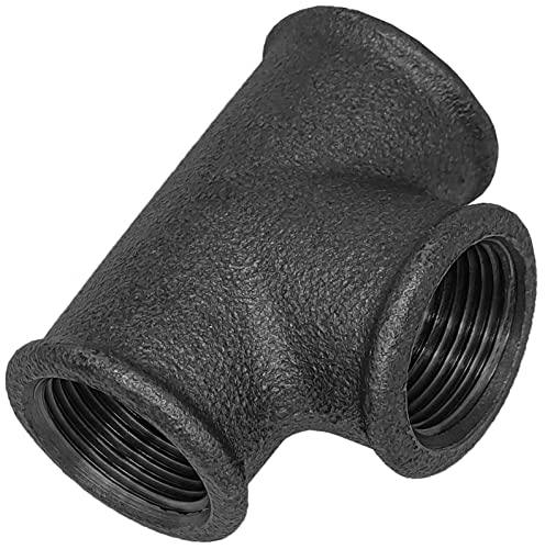 Temperguss schwarz Gewindefittings T-Stück (IG - IG - IG) 1/2'' von Eigenmarke