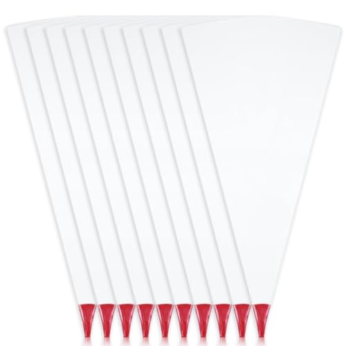 Eighosee 10 Stück Mörtelbeutel für Fliesen, Fugenmörtel, Mauerwerk, mit Eingeformter Spitze, Reißfest, Durchstoßfest, Strapazierfähig, Zementbeutel Aus Vinyl, Rot von Eighosee