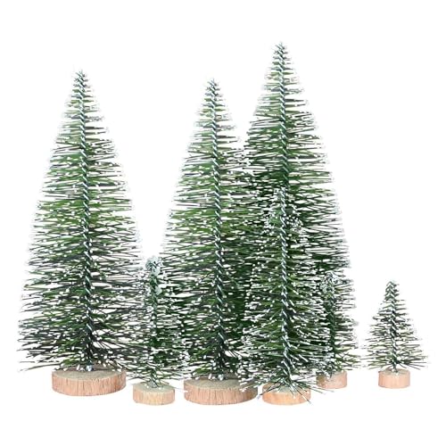 Eighosee 25 Stück Künstliche Miniatur-Weihnachtsbäume, 5 Größen, Grün, Sisal, Seide +, mit Holzsockel für Dekoration, DIY, Party, Dekoration, Kunsthandwerk Eighosee 25 Stück Künstliche Miniatur-Weihnachtsbäume, 5 Größen, Grün, Sisal, Seide +, mit Holzsockel für Dekoration, DIY, Party, Dekoration, Kunsthandwerk von Eighosee